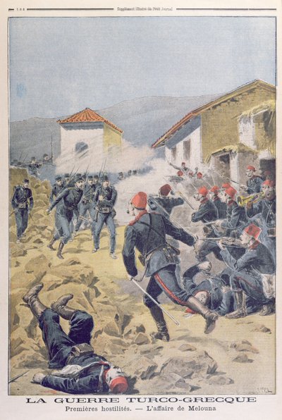 De Turco-Griekse oorlog, uit Le Petit Journal, mei 1897 door French School