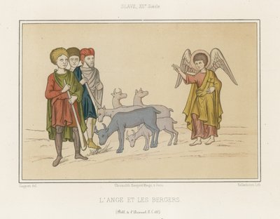 De engel en de herders door French School