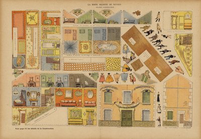 Het bordeel van Nevers. Illustratie voor Le Rire door French School