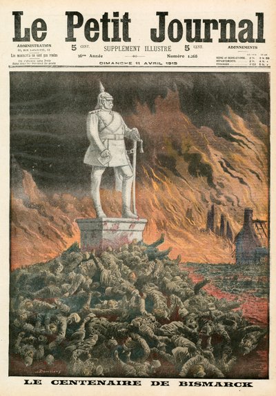 De honderdste verjaardag van Bismarck door French School