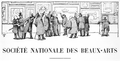 De afdeling architectuur, Société Nationale des Beaux-Arts, Salon van 1910, illustratie uit L