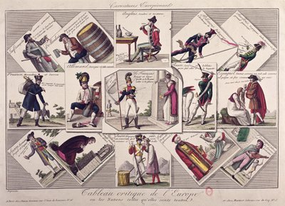 De verschillende volkeren van Europa, c.1810 door French School