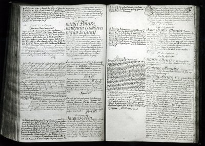 Het inschrijven in het gevangenisregister van Jeanne de Valois-Saint-Rémy, Gravin de La Motte (1756-91) 1786 door French School