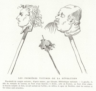 De eerste slachtoffers van de Franse Revolutie, juli 1789 door French School