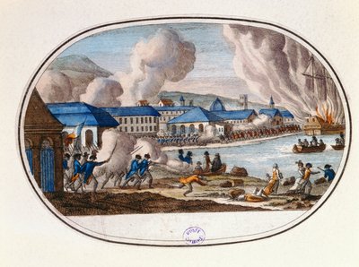 De laatste dag van het Beleg van Toulon, 18 december 1793 door French School