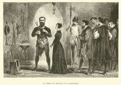 De moeder van Johannes Kepler en de beul door French School