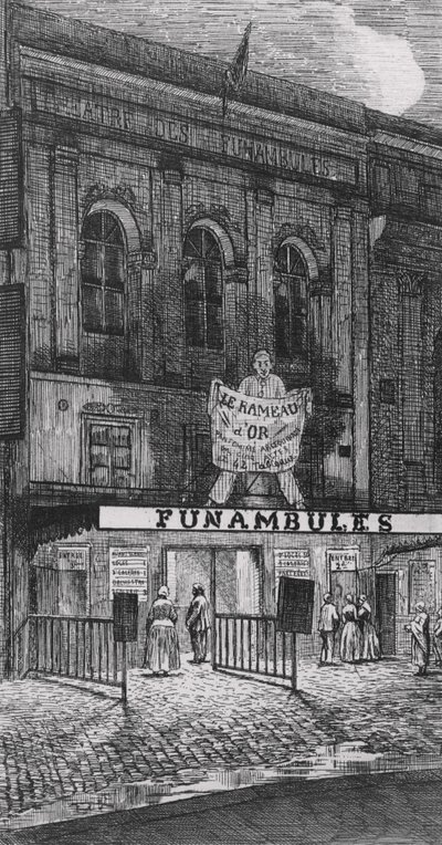 Theatre des Funambules, boulevard du Temple, in Parijs, 1862 door French School