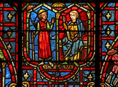 Theophilus bouwt een kerk door French School