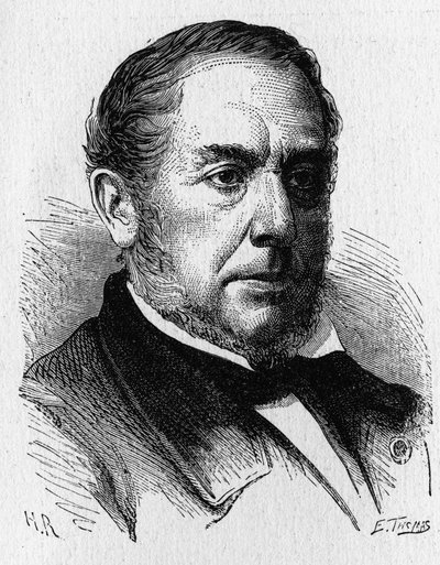 Théophile Jules Pelouze (1807 - 1867), Franse scheikundige - uit "Album van Wetenschap; beroemde wetenschappers; Grote ontdekkingen" 1896 door French School