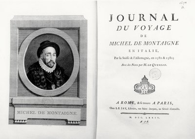 Titelpagina en frontispice met portret van de auteur door A. de Saint Aubin, uit 