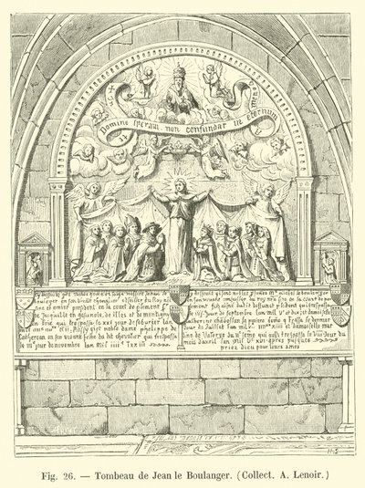 Graf van Jean de Bakker, Collectie A. Lenoir door French School