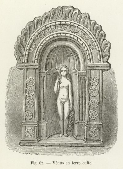 Venus in terracotta door French School