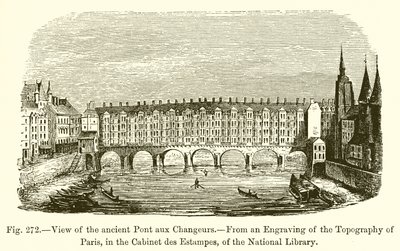 Zicht op de oude Pont aux Changeurs door French School