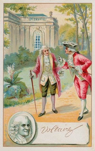Voltaire, Franse Verlichtingsschrijver, historicus en filosoof (1694-1778) door French School