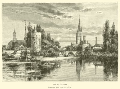 Vue de Bruges door French School