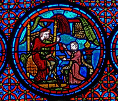 De gelijkenis van de rijke man en Lazarus door French School