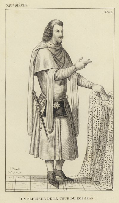 XIV Eeuw, Een Heer van het Hof van Koning Jan door French School