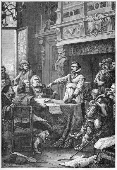 De eed van Jean Guiton (1585-1654) afgelegd in het stadhuis op 2 mei door French School