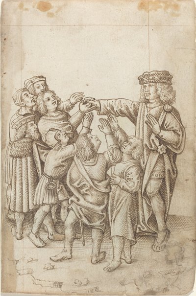 "Geef je rechterhand niet aan jan en alleman" [fol. 13 recto] door French early 16th Century