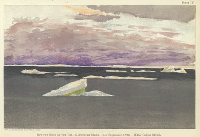 Aan de rand van het ijs, naderende storm door Fridtjof Nansen