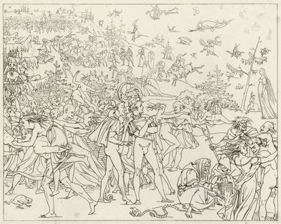 Illustratie voor Goethes Faust door Friedrich August Moritz Retzsch
