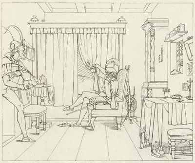 Illustratie voor Goethes Faust door Friedrich August Moritz Retzsch