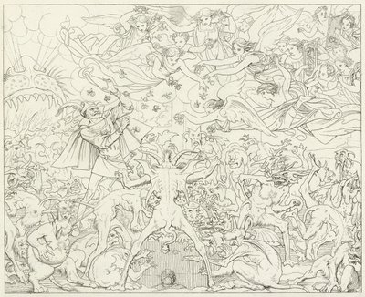 Illustratie voor Goethes Faust door Friedrich August Moritz Retzsch