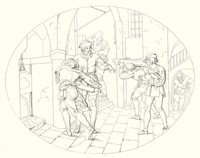 Illustratie voor Schillers Lied von der Glocke door Friedrich August Moritz Retzsch