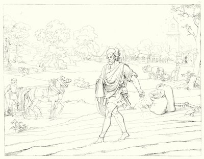 Illustratie voor Schillers Lied von der Glocke door Friedrich August Moritz Retzsch