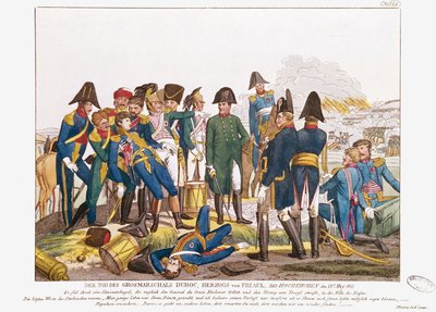 De dood van maarschalk Duroc bij de slag om Bautzen, 22 mei 1813 door Friedrich Campe