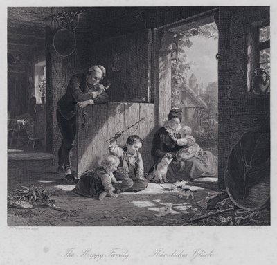 De Gelukkige Familie door Friedrich Edouard Meyerheim