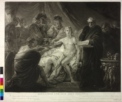 Alexander de Grote en zijn arts Philip door Friedrich Heinrich Fuger