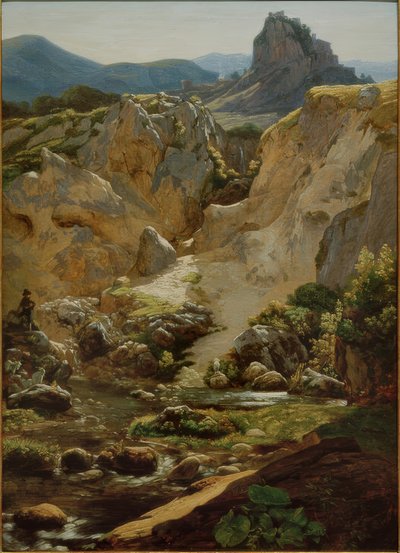 Gebied onder Cervaras in het Aequera-gebergte door Friedrich Nerly