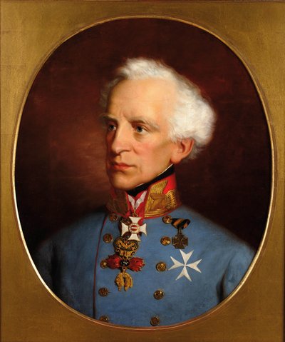 Graaf Laval Graf Nugent von Westmeath 1777-1862 door Friedrich Ritter von Amerling