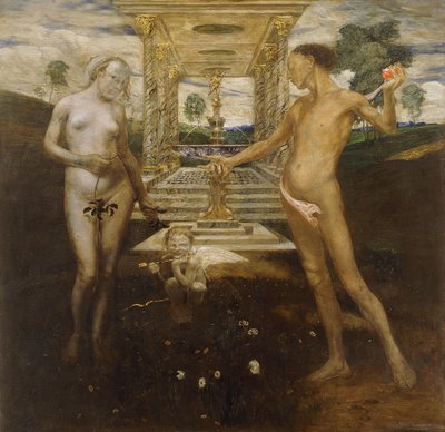 Adam en Eva door Friedrich Stahl