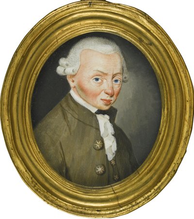 Portret van Immanuel Kant 1724-1804, 1765 door Friedrich Wilhelm Springer