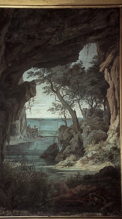 Odysseus aankomst op Ithaca, Scènes uit de Odyssee door Friedrich the Elder Preller