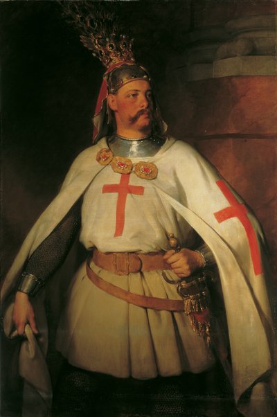 Aartshertog Leopold als kruisvaarder door Friedrich von Amerling