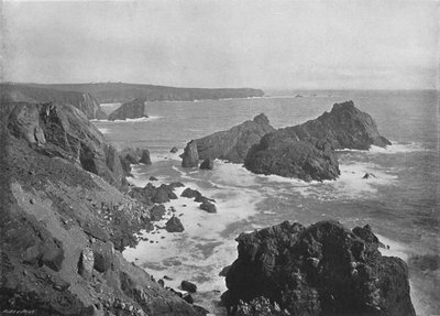 Oude Lizard Head en Kynance Cove, c1896 door Frith and Co