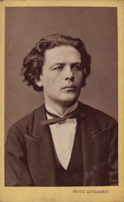 Portret van de componist Anton Rubinstein 1829-1894, ca. 1870 door Fritz Luckhardt
