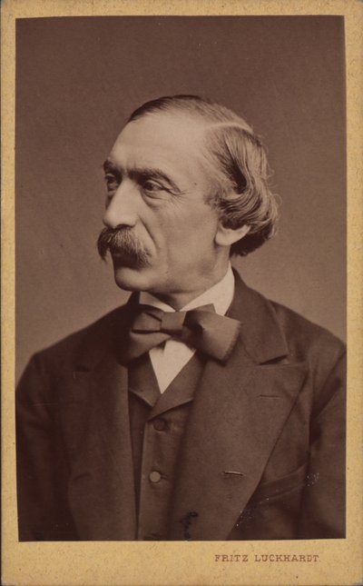 Portret van de componist Carl Evers 1819-1875, voor 1875 door Fritz Luckhardt