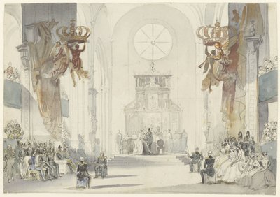 Huwelijk van prinses Louise met prins Karel van Zweden door Fritz Ludwig von Dardel