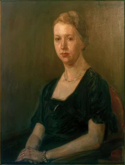 Portret van Hertha Römer door Fritz Mackensen