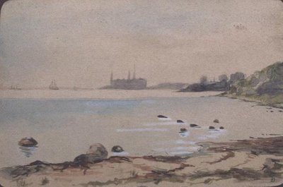 Het Strand, Kronberg Helsinger door Fritz Syberg