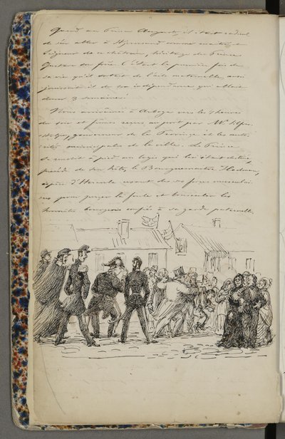 Illustratie uit een privéarchief in de Nationale Bibliotheek met de titel Voyage en Norvège 1856 van Fritz von Dardel door Fritz von Dardel