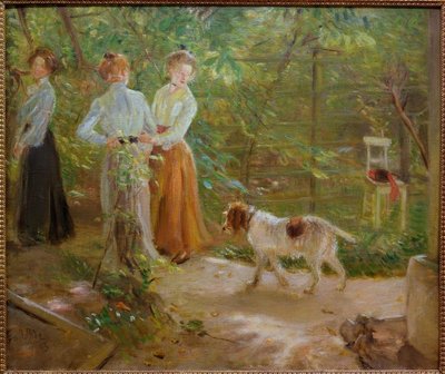 Het tuinpad door Fritz von Uhde