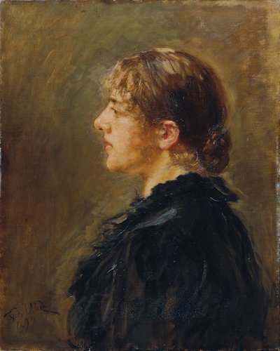 De dochter van de kunstenaar door Fritz von Uhde