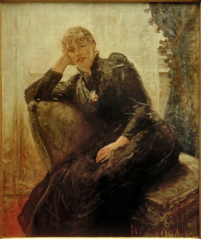 Portret Therese Karl door Fritz von Uhde