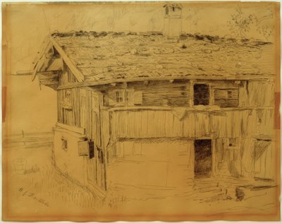 Beiers boerderijhuis door Fritz von Uhde