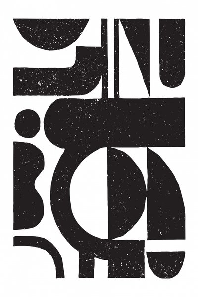 Abstracte, gestructureerde vormen door Fun Qui